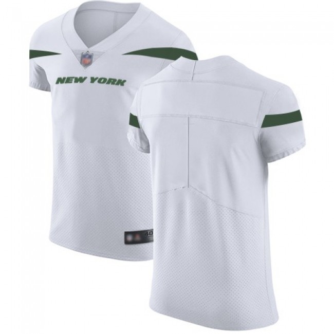 Men's Nike Spotlight White New York Jets Vapor Untouchable Elite Custom  Jersey